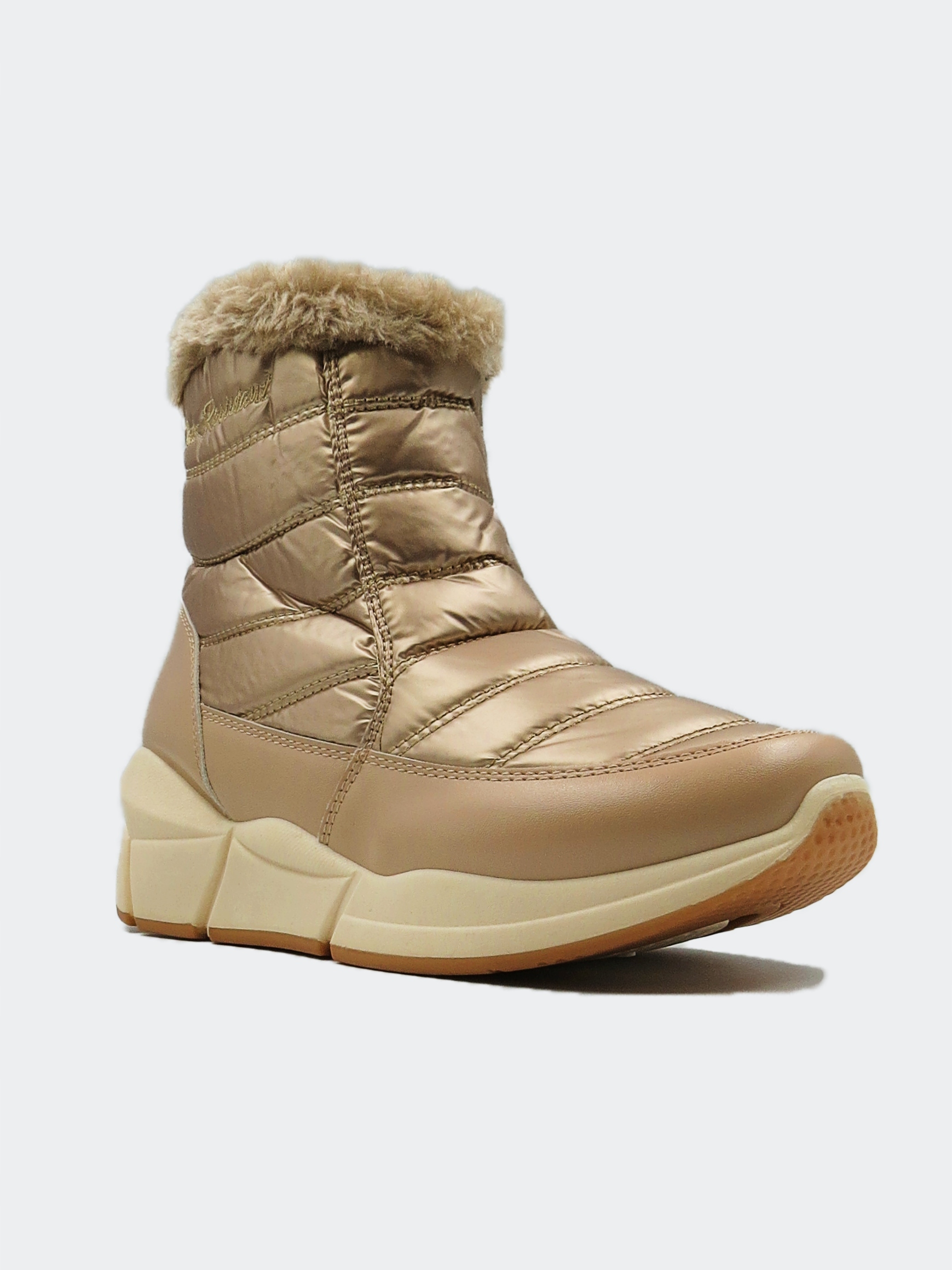 Śniegowce Damskie Wodoodporne Ciepłe Złote 38 Rozmiar 38