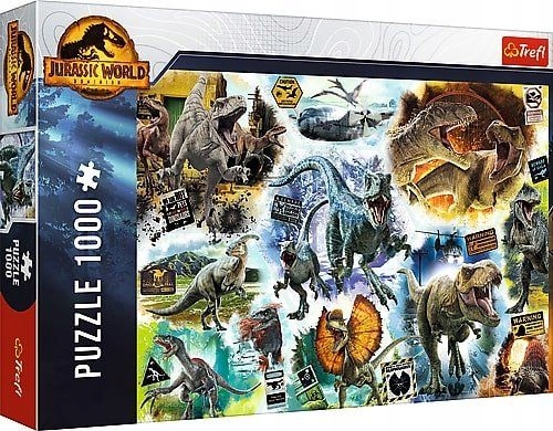 

Trefl puzzle 1000 Na tropie dinozaurów Jurassic Wo