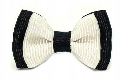 

Małe Kokardki Na Gumkach Czarno-białe