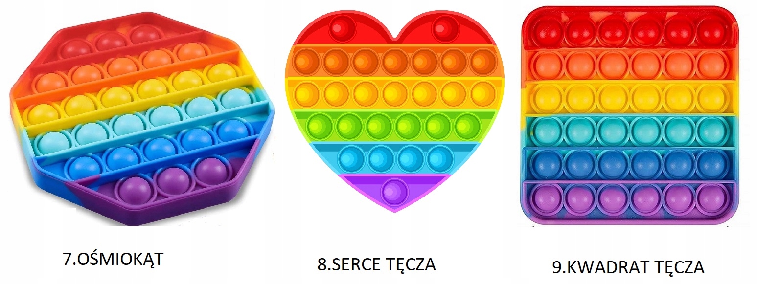 POP IT ZABAWKA ANTYSTRESOWA FIDGET TOYS RÓŻNE Marka inna