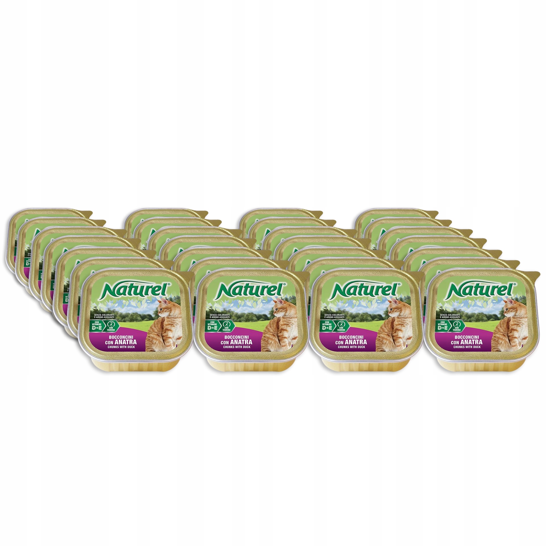 Levně Life Cat Naturel krmivo pro kočky tácek Set 28x100 g Kachna
