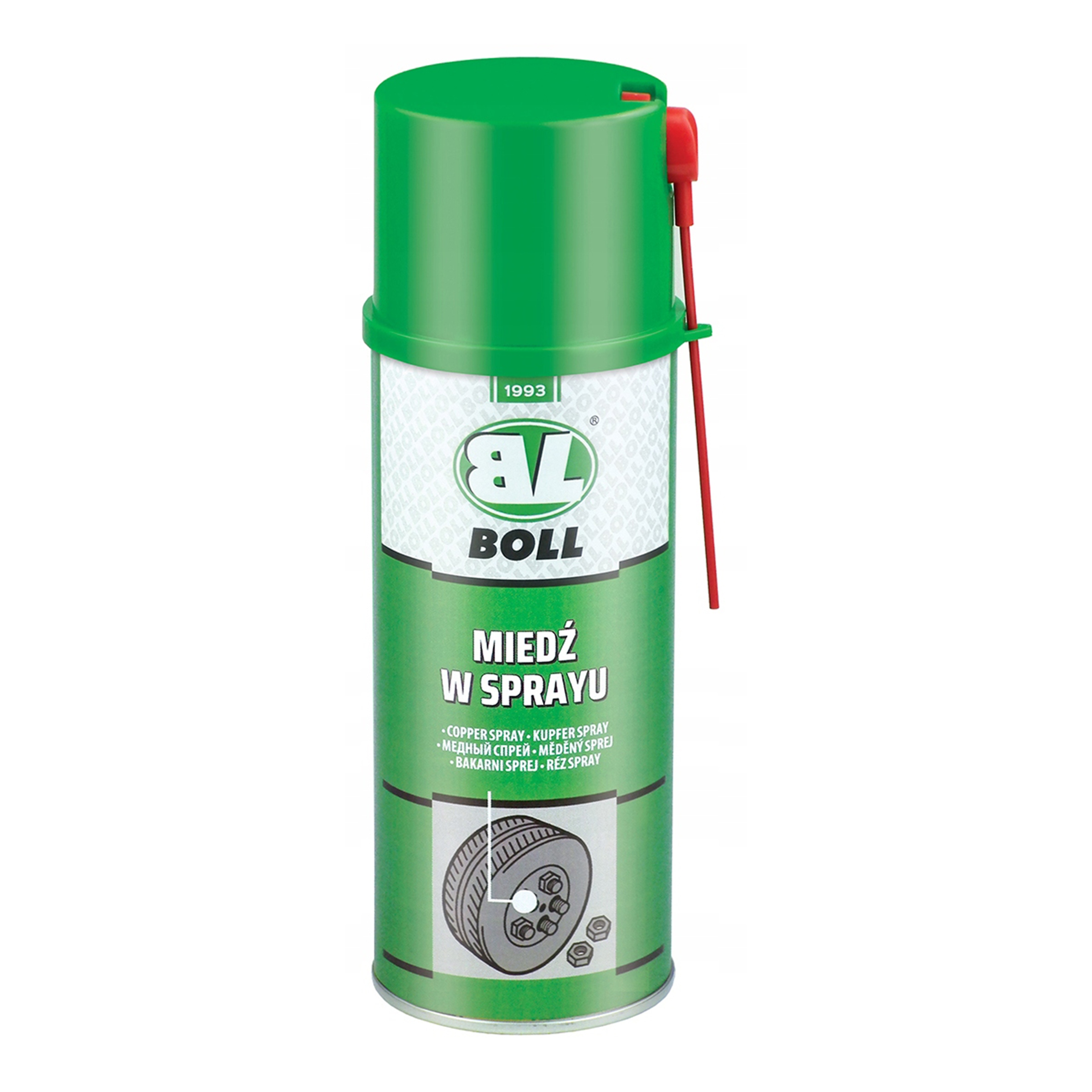 MIEDŹ W SPRAYU 400ml SMAR MIEDZIOWY MIEDZIANY BOLL