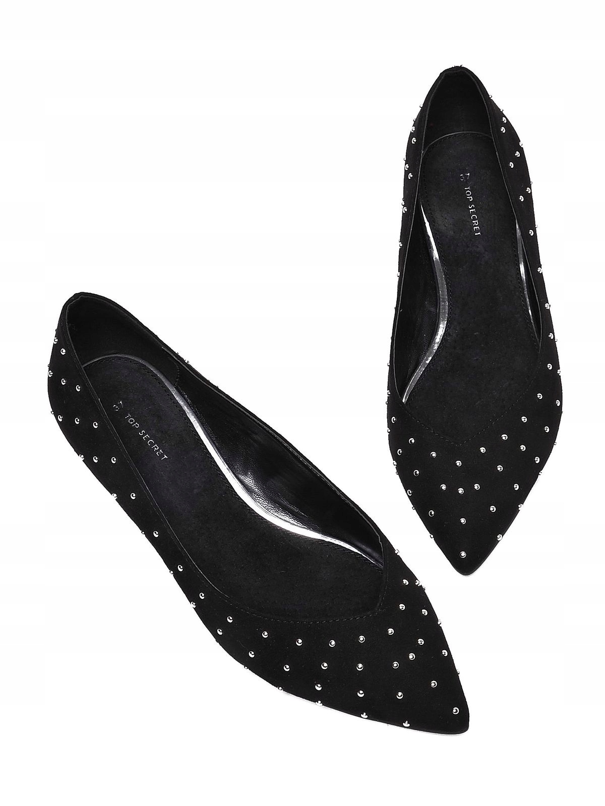 B0719 TOP SECRET CZARNE ZAMSZOWE BUTY BALETKI _37 Marka Top Secret