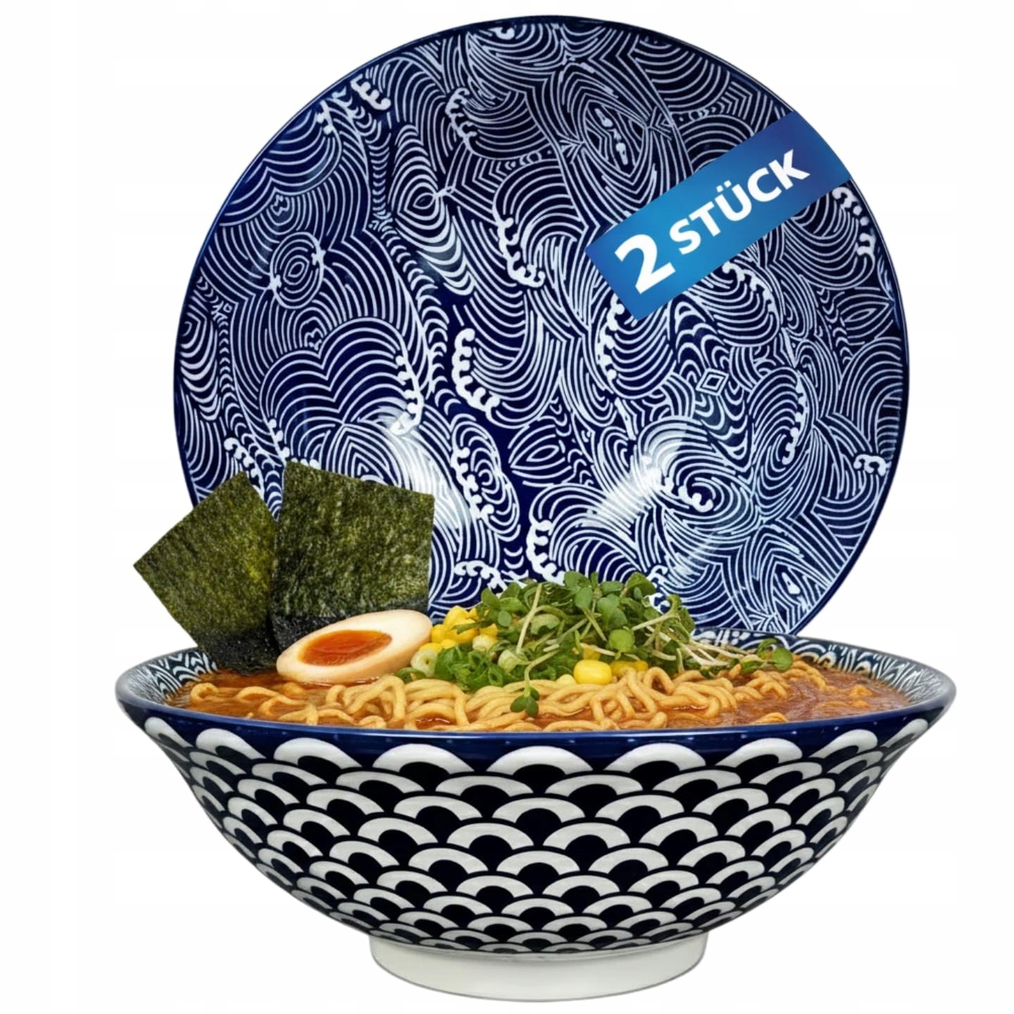Misky na servírování ramen 2 kusy 20 5 cm Porcelán Japonský styl