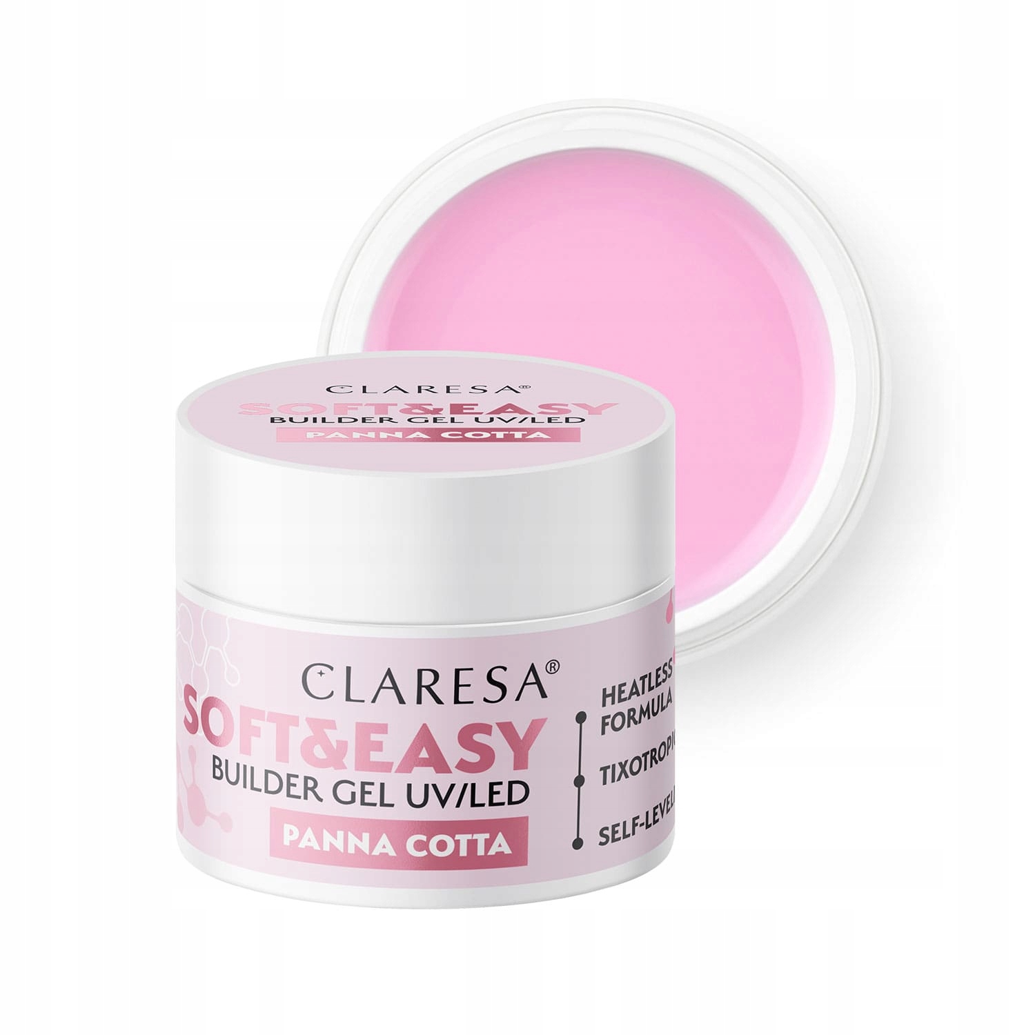 Claresa Stavební Gel Soft&Easy Builder Gel Panna Cotta 90 g