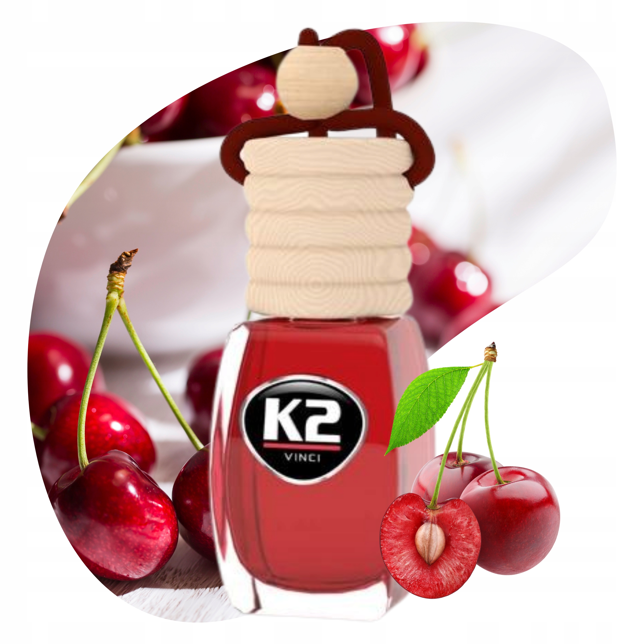 ZAWIESZKA SAMOCHODOWA ODŚWIEŻACZ POWIETRZA ZAPACH ORIENTAL WIŚNIA 8 ml