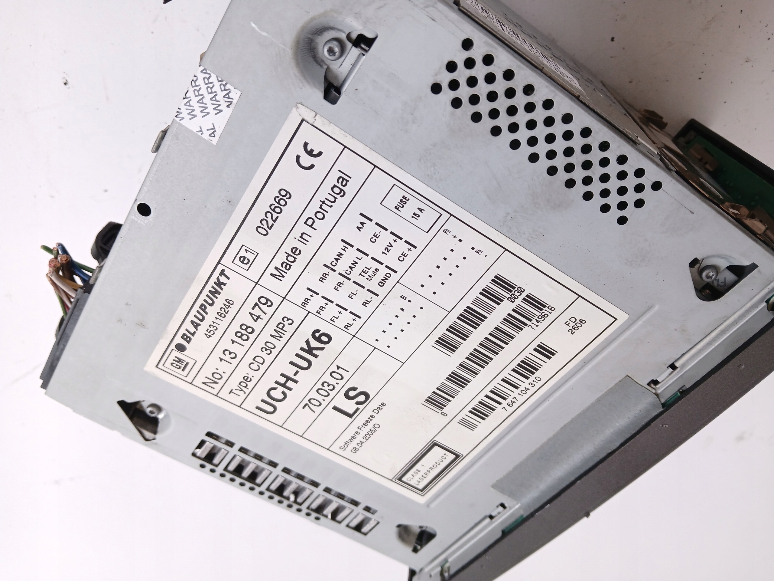 OPEL VECTRA C RADIO original CD 13188479