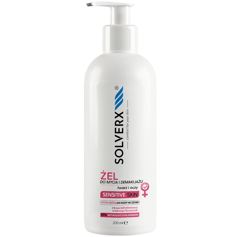 

Solverx Sensitive Żel Do Mycia Twarzy I Oczu 200ML