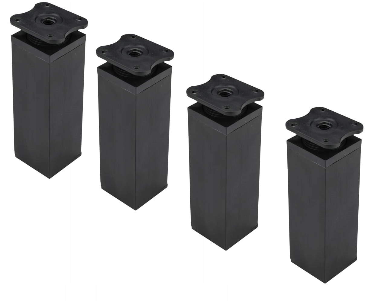 

4x Nóżka Aluminiowa Meblowa Czarny Mat H150 Regul
