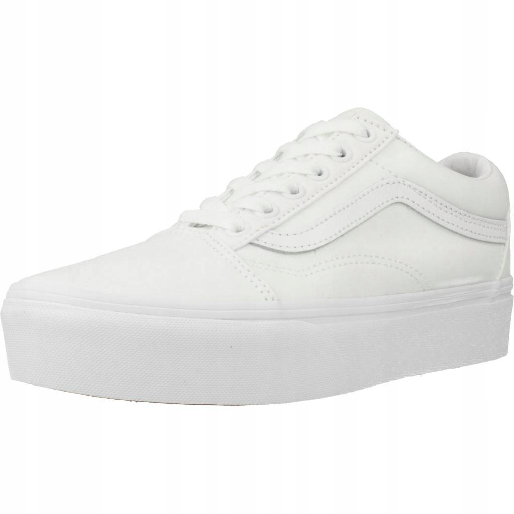 pro mládež boty Vans Old Skool na platformě bílé VN0A3B3UW001