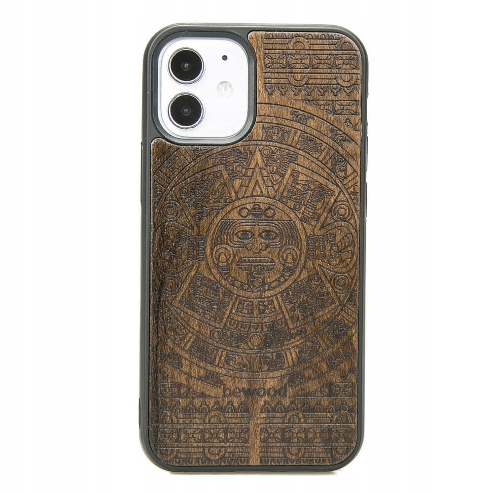 Pouzdro Bewood pro iPhone 12 Mini Aztécký Kalendář Ziricote