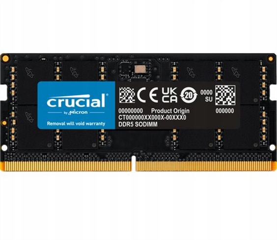 Crucial 12GB Sodimm DDR5 5600 CL46 CT12G56C46S5