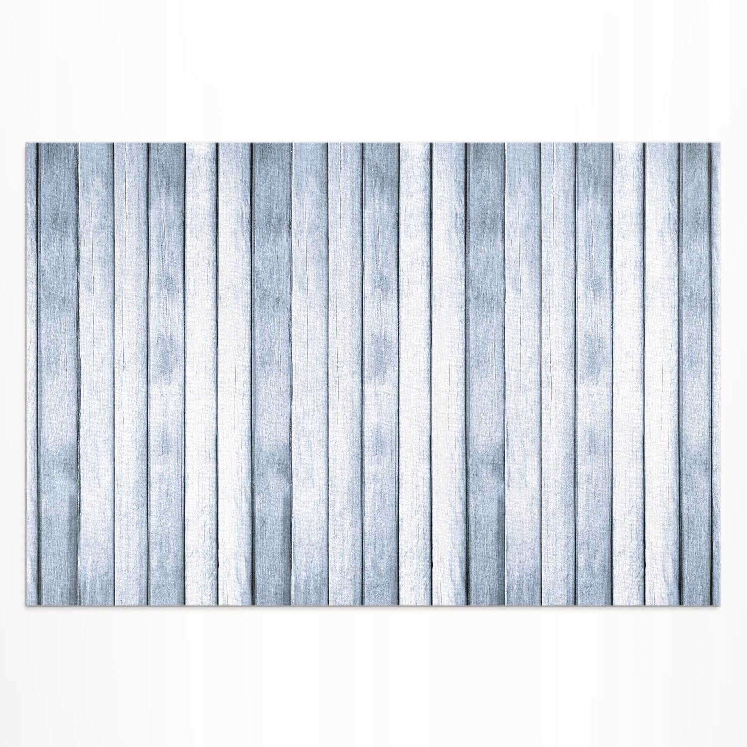 Dekoratívny vonkajší koberec Šedé dosky svetlé podlahové drevo 140 x 210 cm