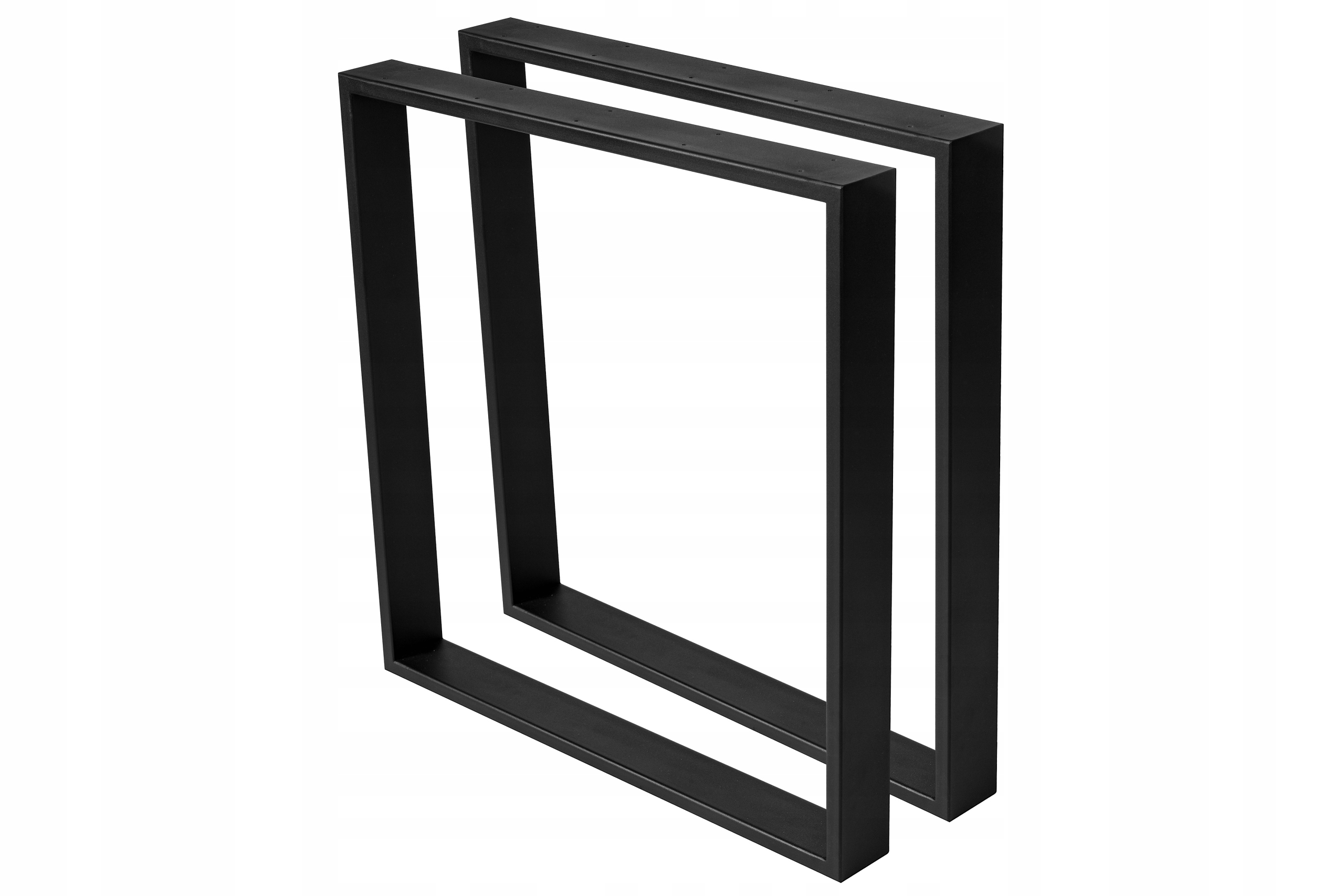 NOGI DO STOŁU METALOWE 60x72 cm PROFIL 8x2 cm CZARNE BIAŁE LOFT INDUSTRIAL Kod producenta 5904804357177