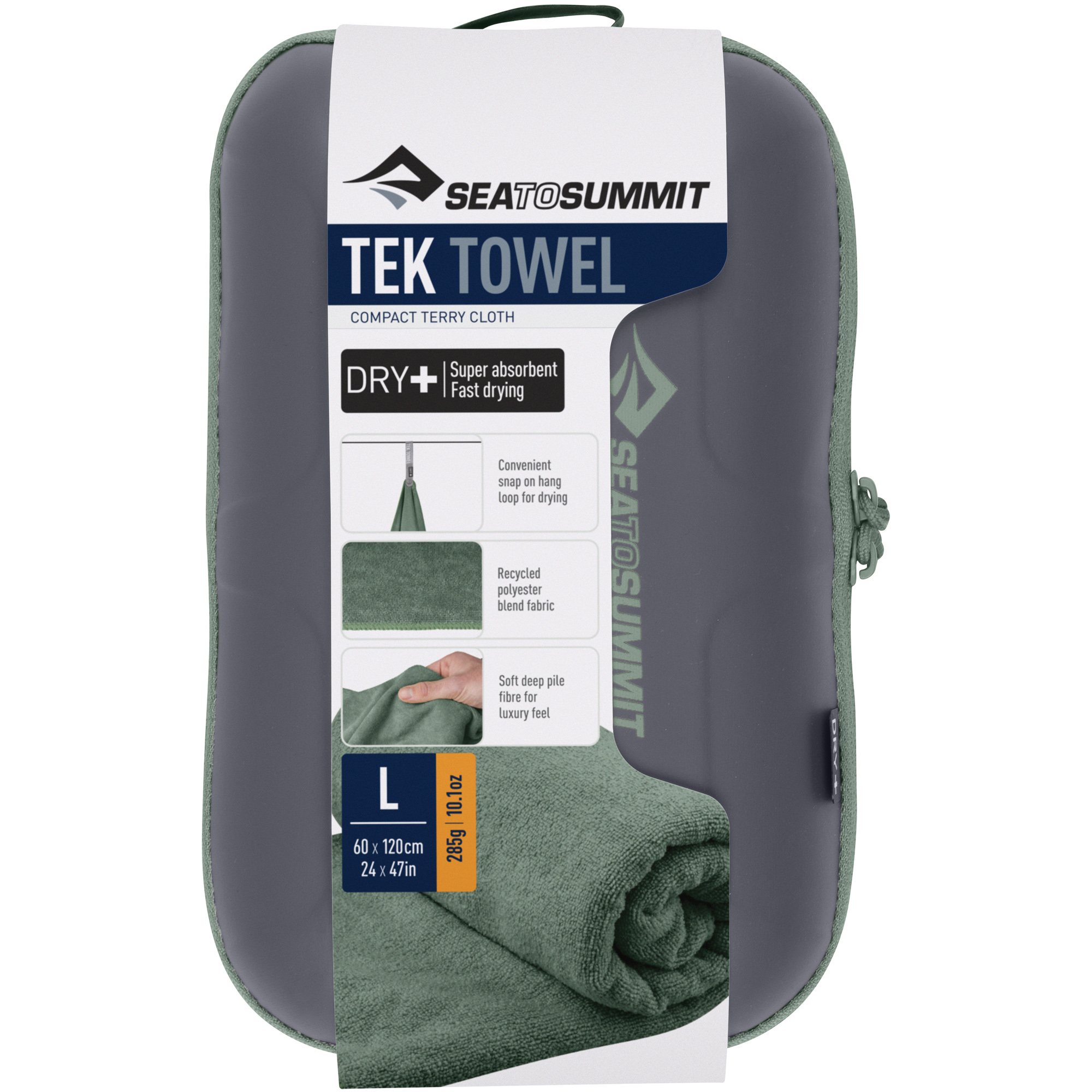 Ręcznik turystyczny szybkoschnący Sea To Summit TekTowel zielony M
