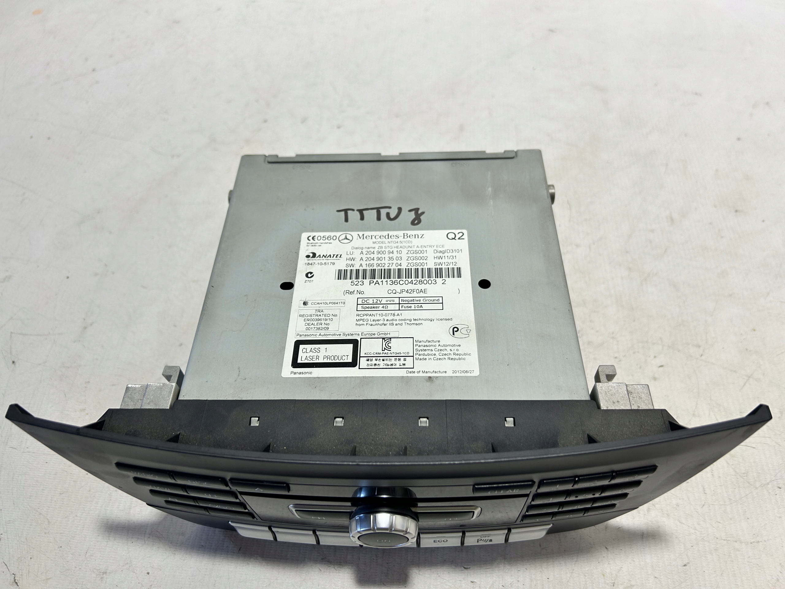 RADIO NAVI Navigation MERCEDES W204 2049009410