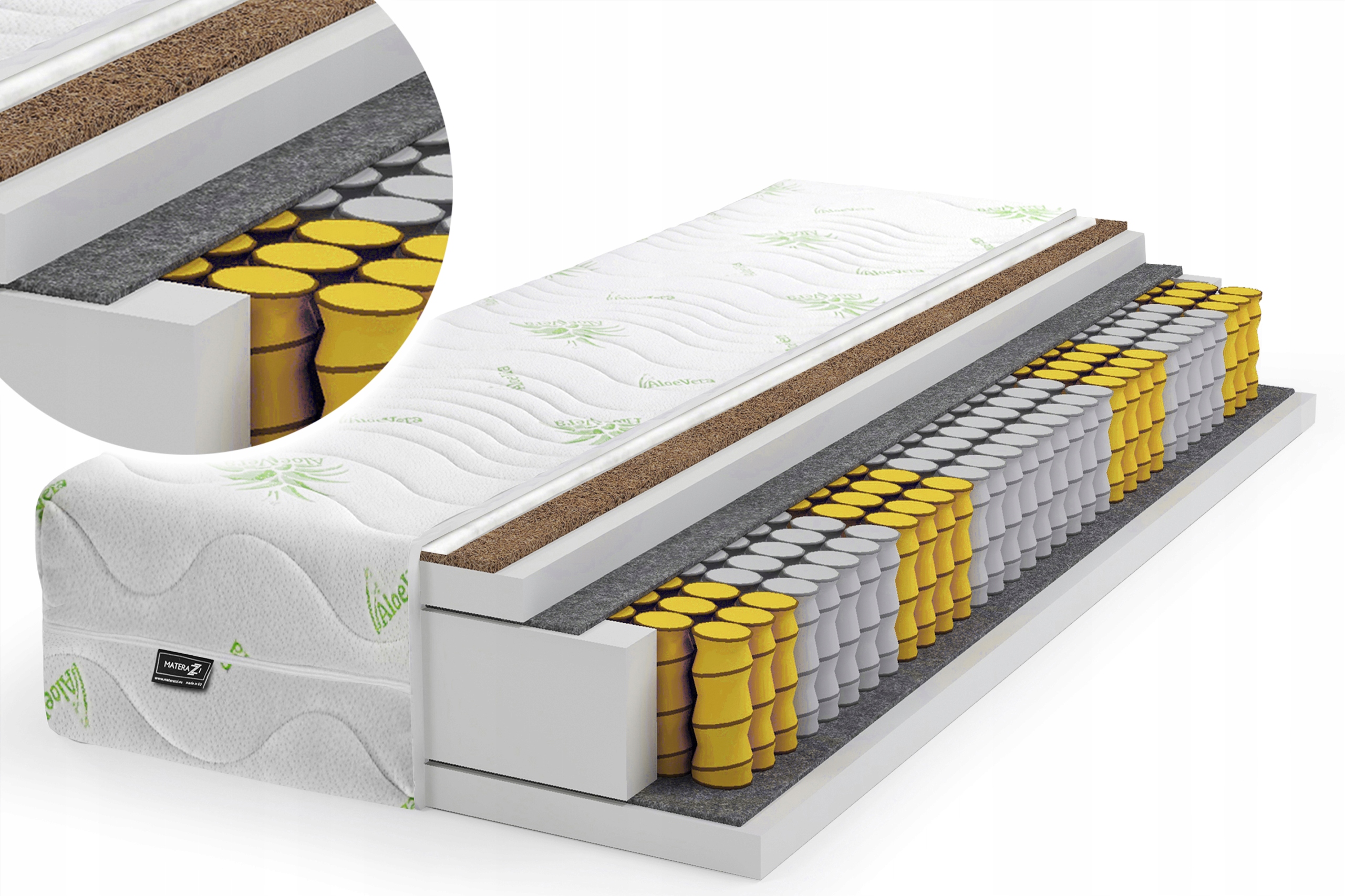 

Materac Aloe Vera Kokos 80x200 Pocket 7 Stref Lux