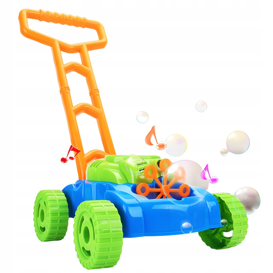 KOSIARKA DO BANIEK MYDLANYCH DLA DZIECI DŻWIĘK PCHACZ DUŻY ZESTAW + 4x PŁYN Pojemność 118 ml