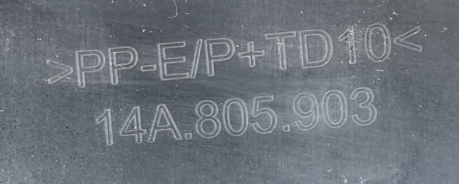 VW ID.7 ID7 2023- SPOILER doplněk lišta nárazníku předek 14A805903