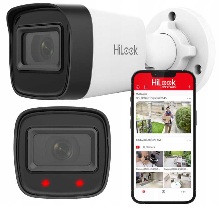 Venkovní Ip kamera 4MPx IR20m PoE HiLook by Hikvision Detekce pohybu