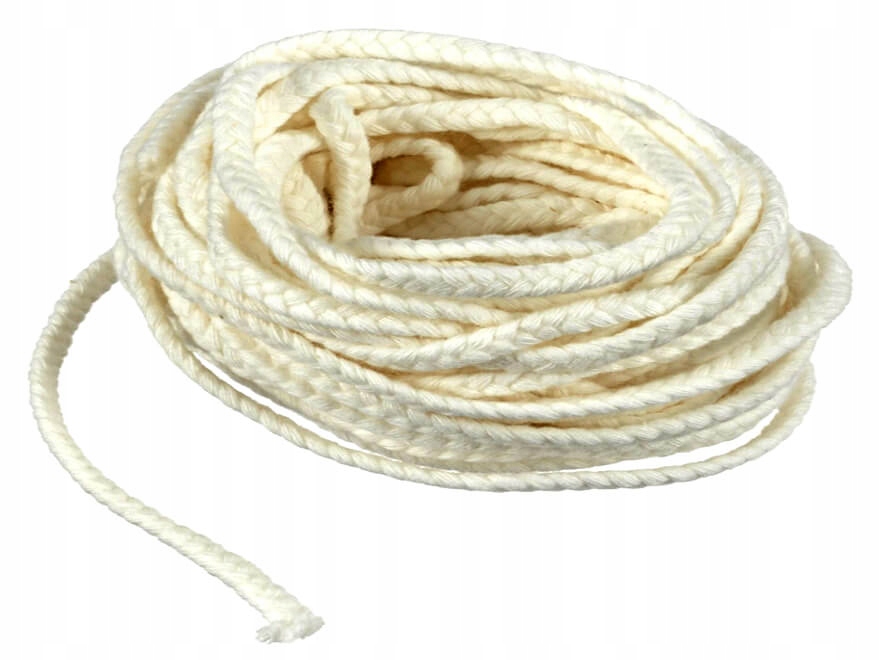 Knot bawełniany do świec sznurek surowy 3x10n 10m