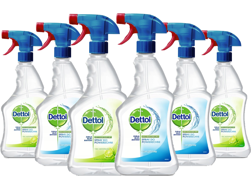 

Dettol spray do powierzchni antybakteryjny 6 szt