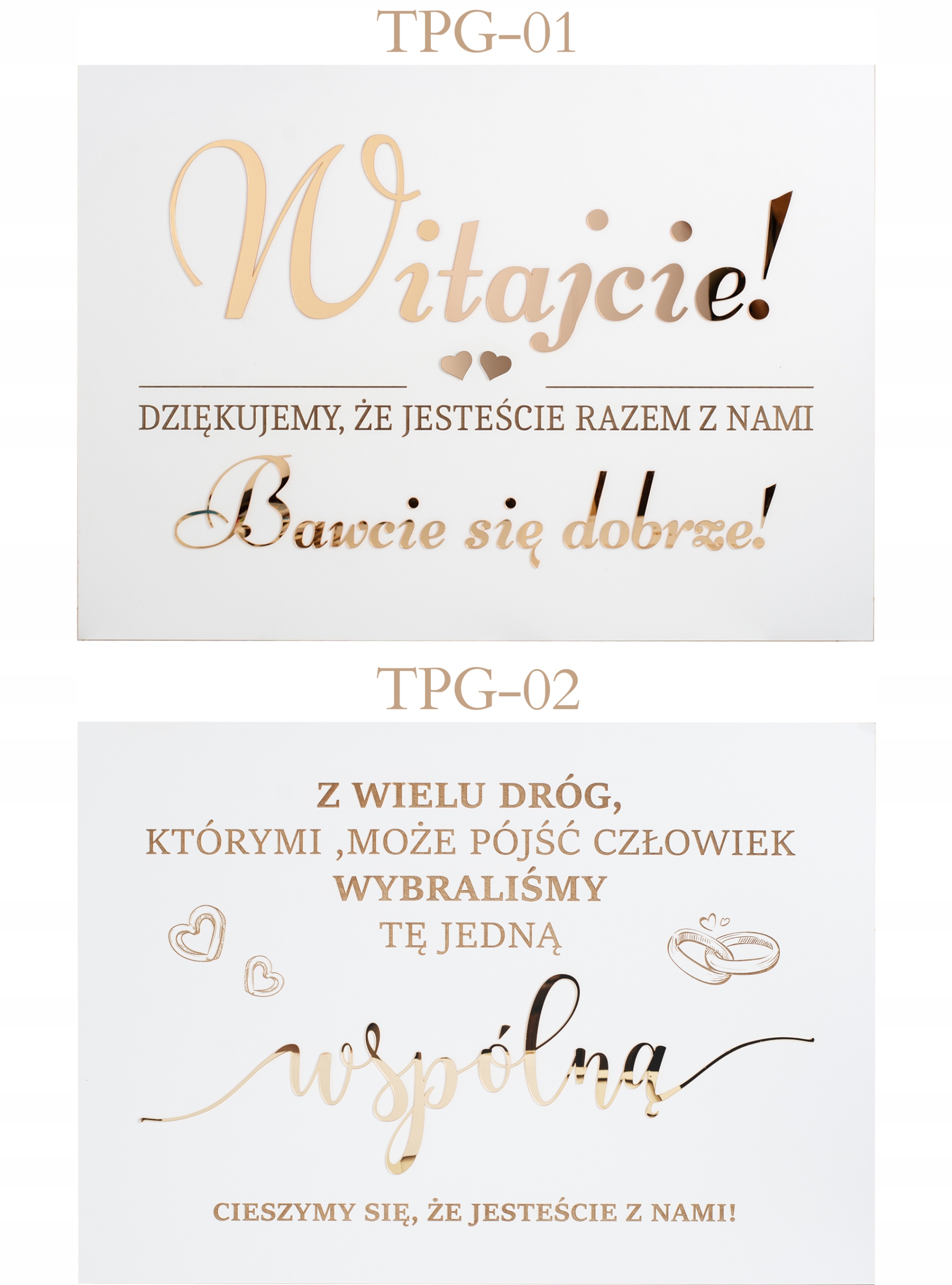 TABLICA POWITALNA NA ŚLUB DLA GOŚCI 50X70 WESELE ZŁOTE LUSTRO DEKORACJA EAN (GTIN) 5905413214103