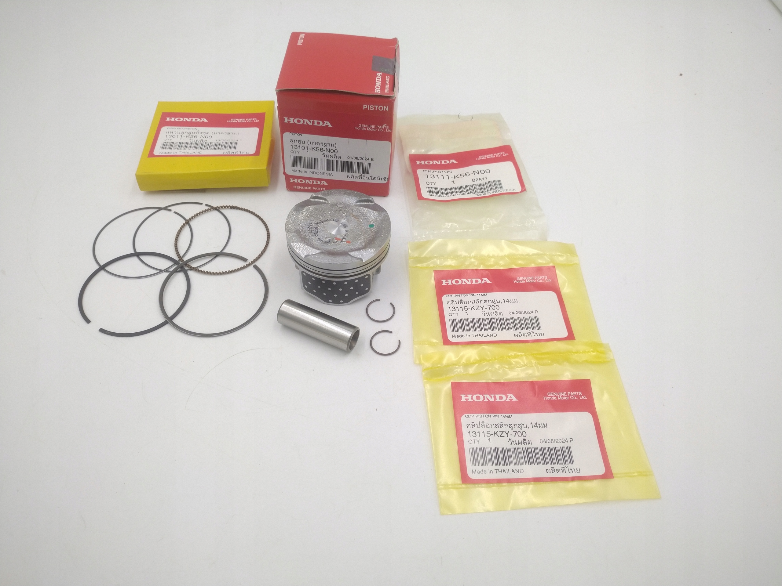 Honda Cb 125R JC91 piest krúžky čap nominálna hodnota Std originálny set