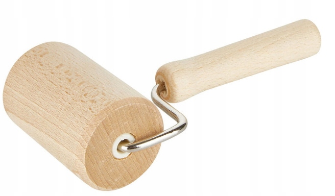 WAŁEK KUCHENNY Z RĄCZKĄ DREWNIANY DO FORMY BLACHY Kod producenta Wałek Do Ciasta Obrotowy Z Rączką Mały