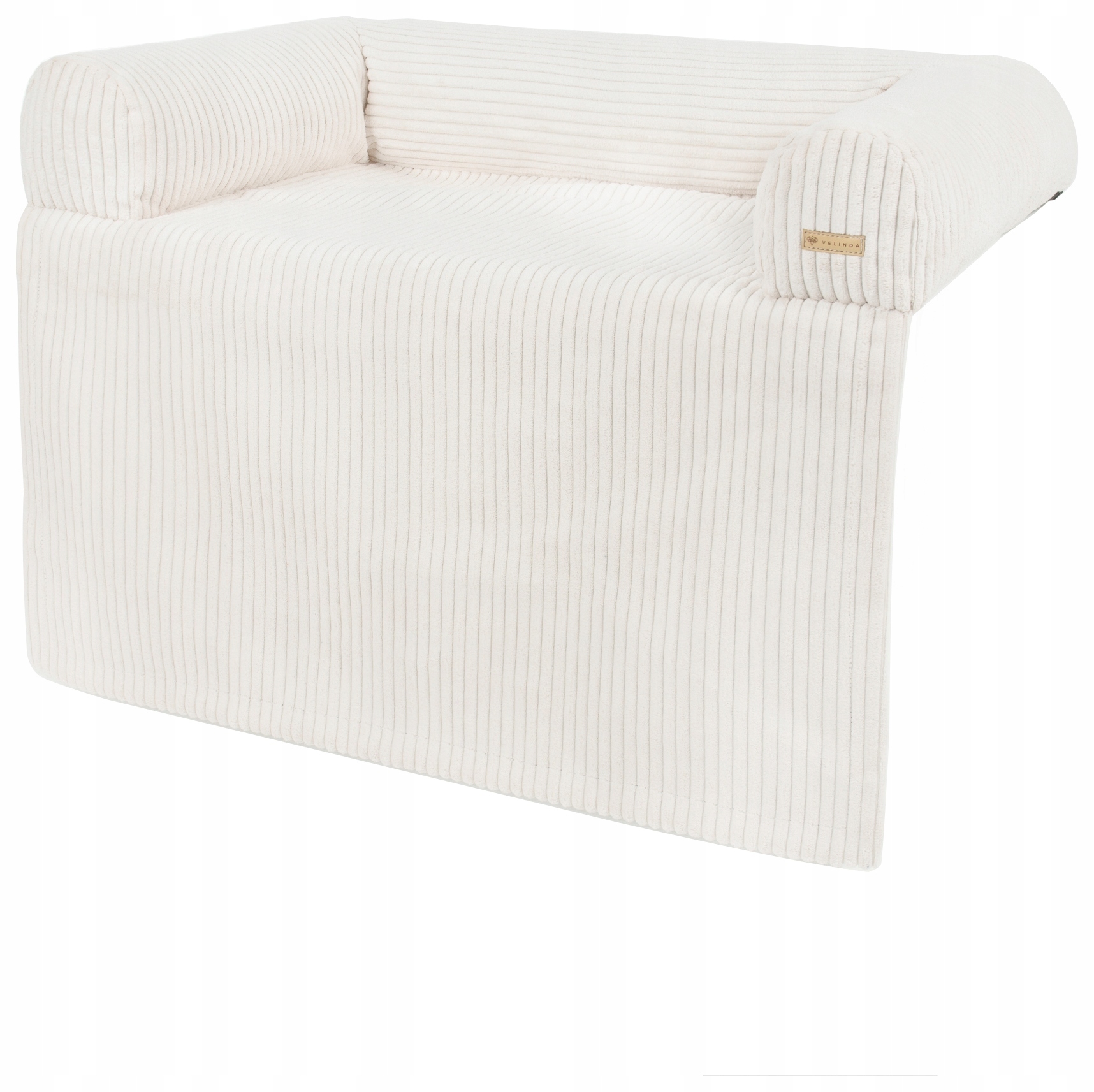 Levně Pelíšek na gauč pro psa, ecru/béžová, sametové, pohodlné