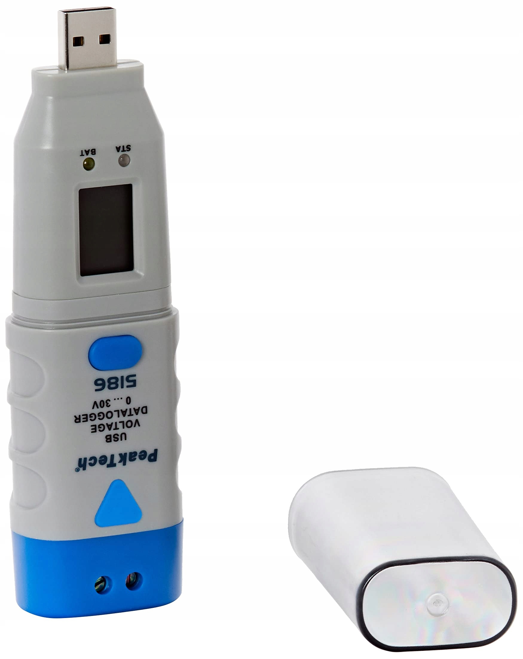 PeakTech P 5186, Usb datalogger 0-30 V, LCD displej