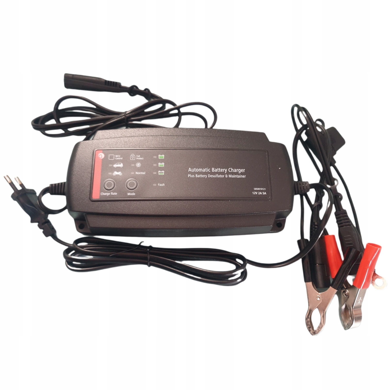 Автоматический выпрямитель 12V 2A / 5A емкость гранит