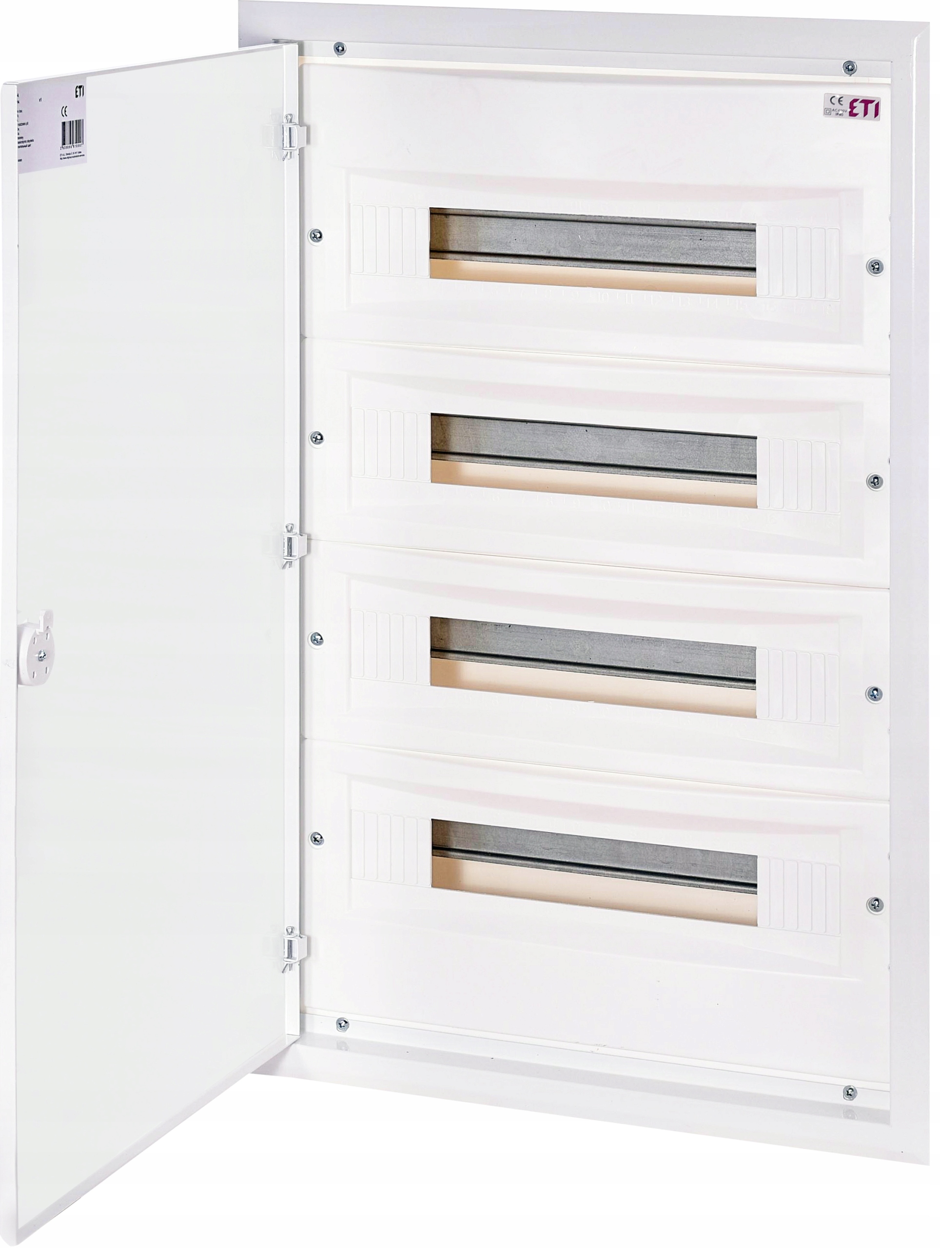 Podomietkový rozvádzač, elektrická skrinka 4x18, kovové dvere IP40 ERP18-4