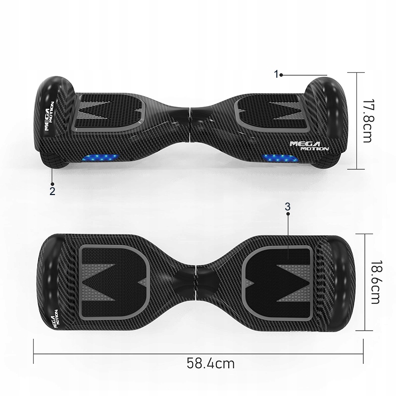 DESKOROLKA ELEKTRYCZNA HOVERBOARD 6,5 CALA Marka Inna marka