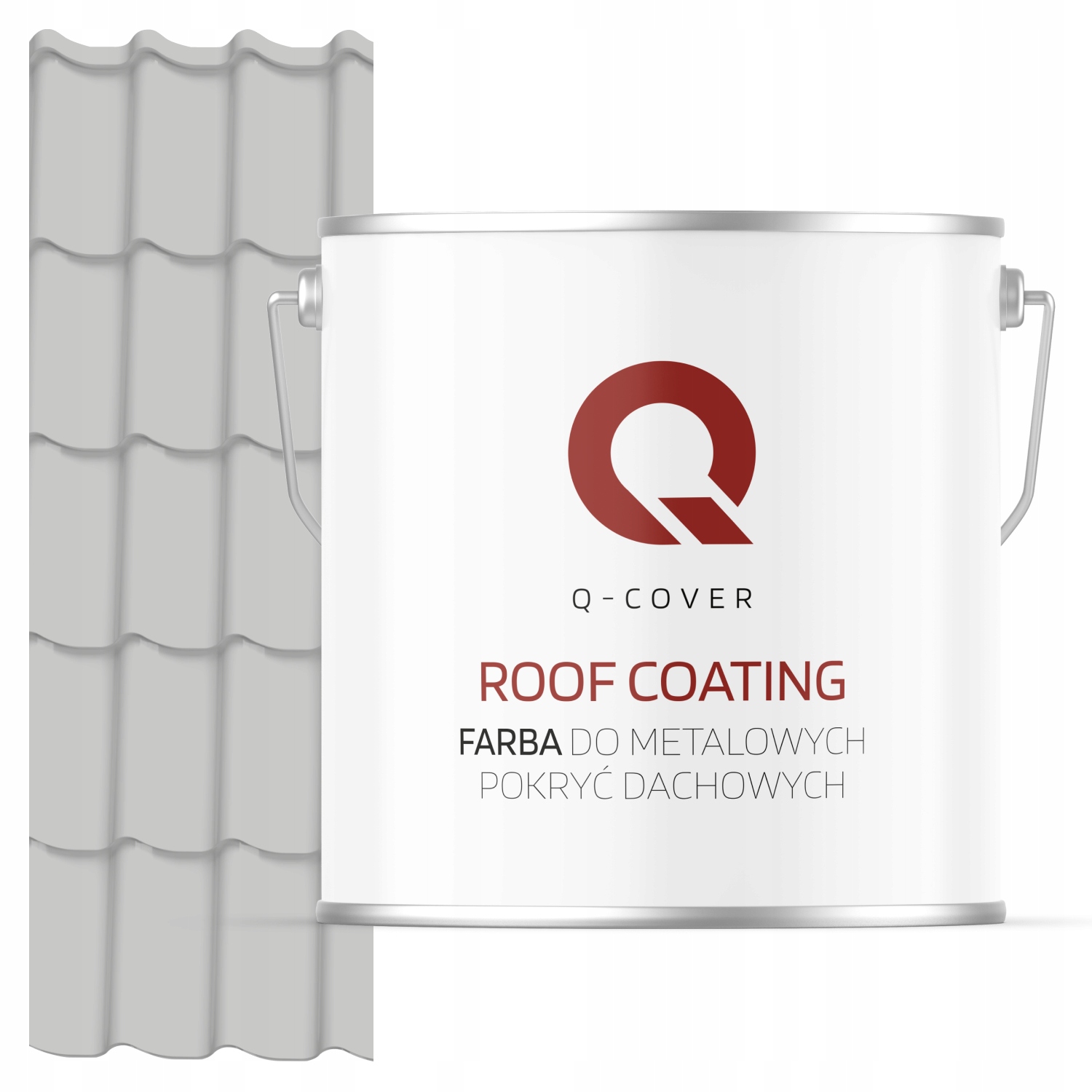 Farba Na Kovové Strechy Z Pozinkovaného Plechu Šedá Mliečna Ral 7047 5 L Polomatná