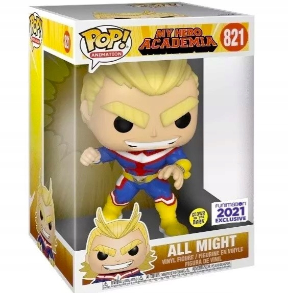 Figurka Funko Pop Allmight 821 Glow In The Dark Jumbo Obrovská Licence 33 CM