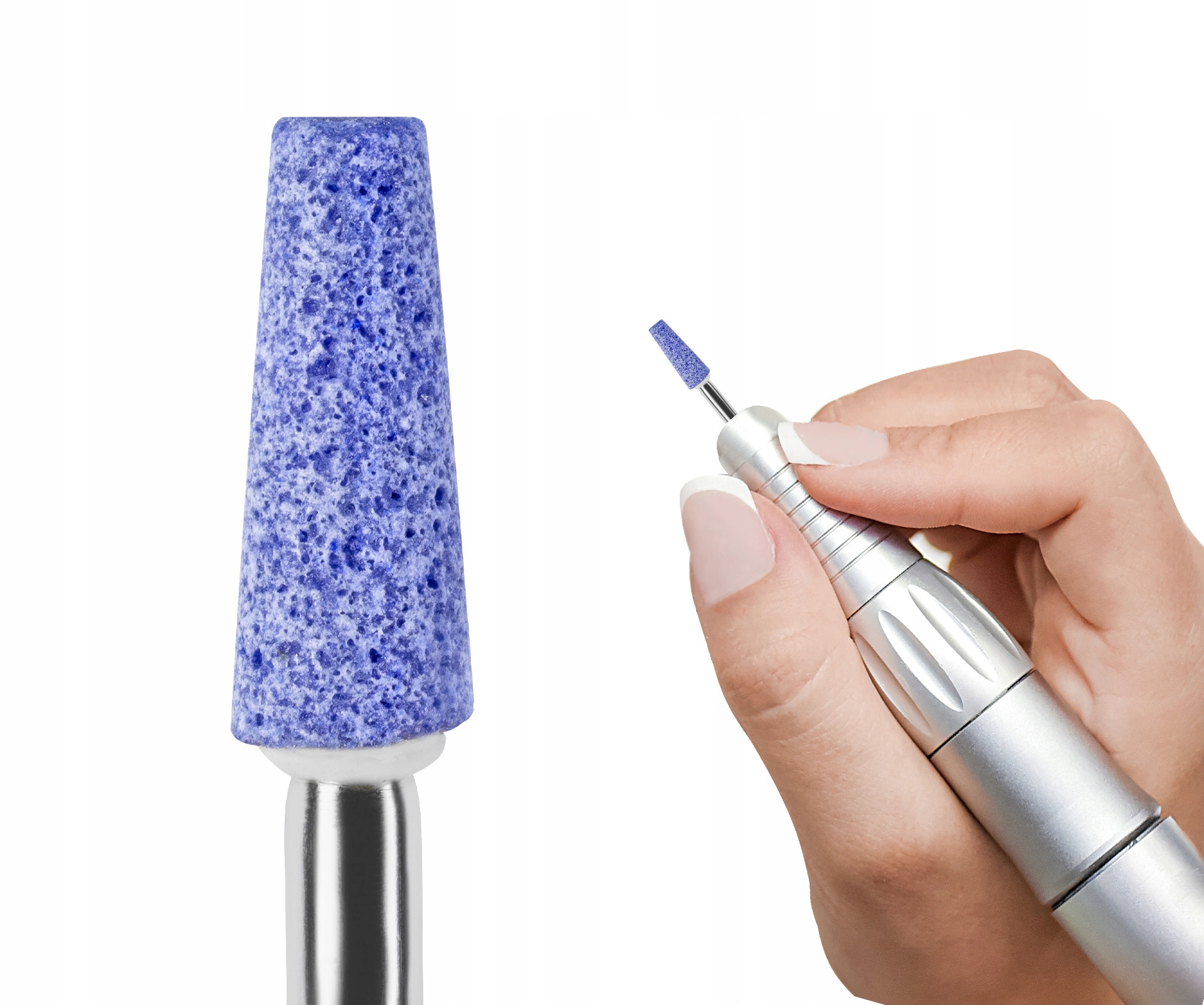 

Frez Kamienny Do Paznokci Skórek stożek niebieski