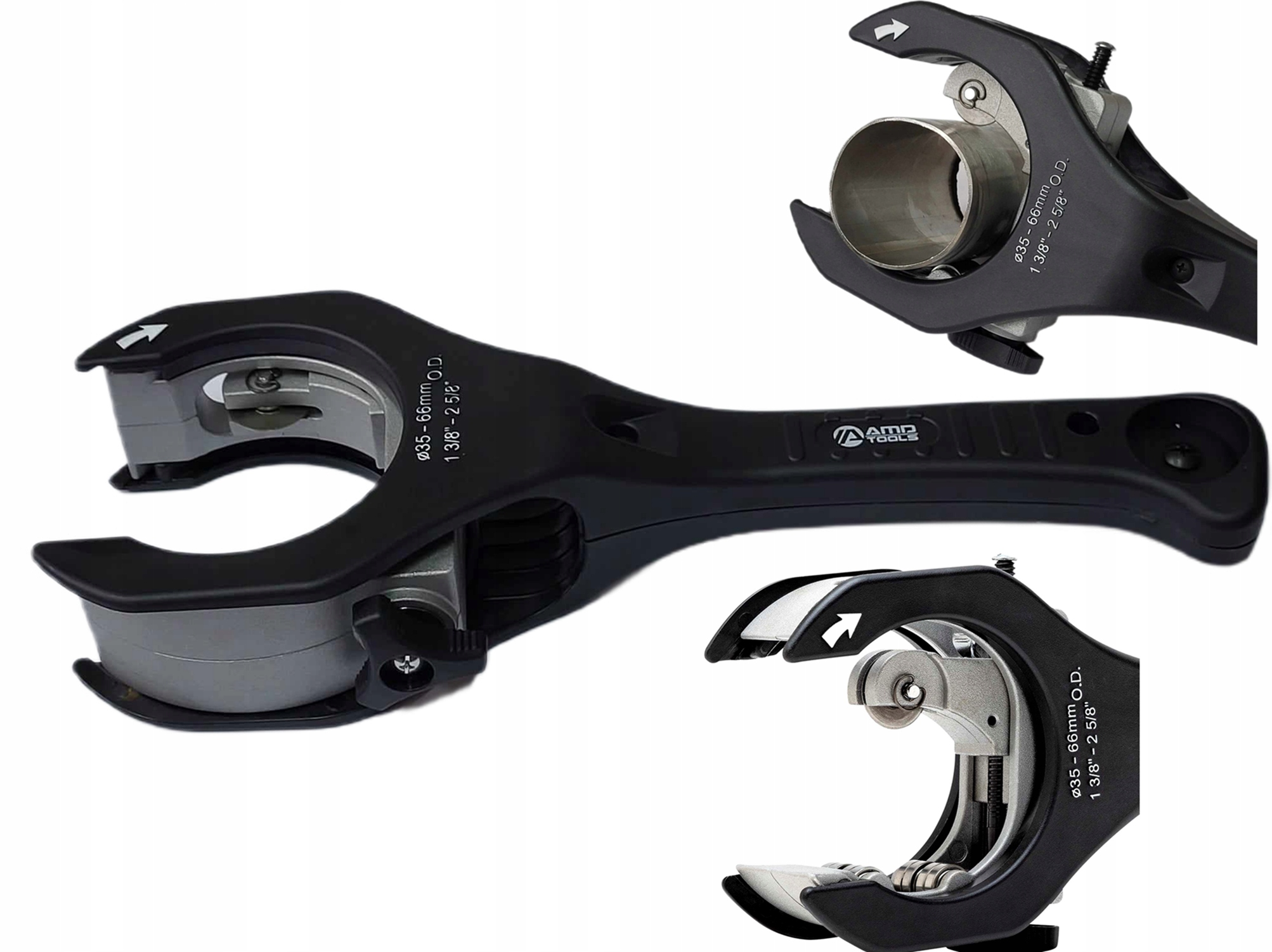 Řezačka S Ráčnou Pro Trubky 35 66 mm Nerezová Ocel Uhlíková