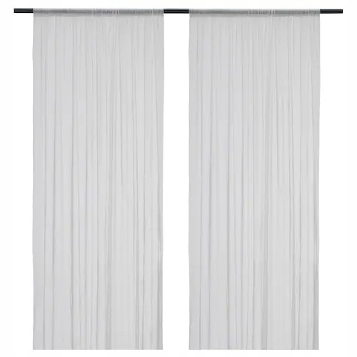 

Ikea Hildrun Firanka Firana Biała 2 Szt 145X300 CM
