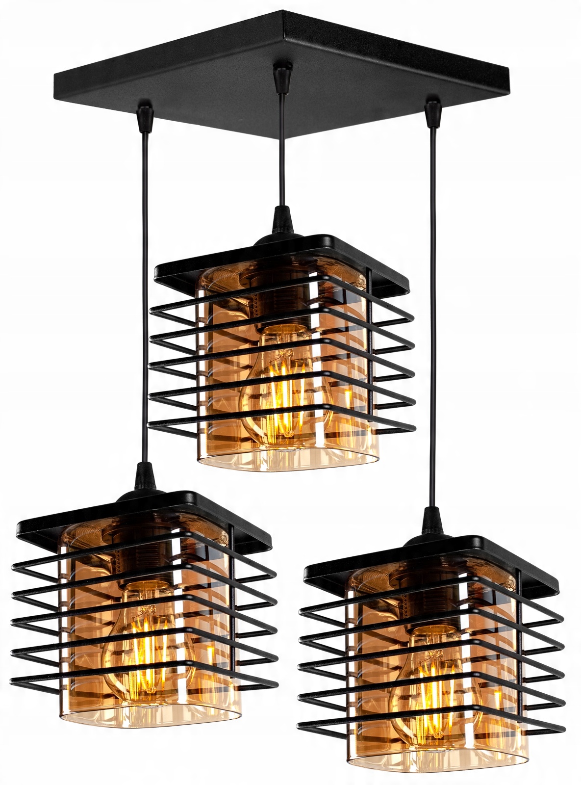 

Nowoczesna Szklana Lampa Wisząca Sufitowa Loft Led