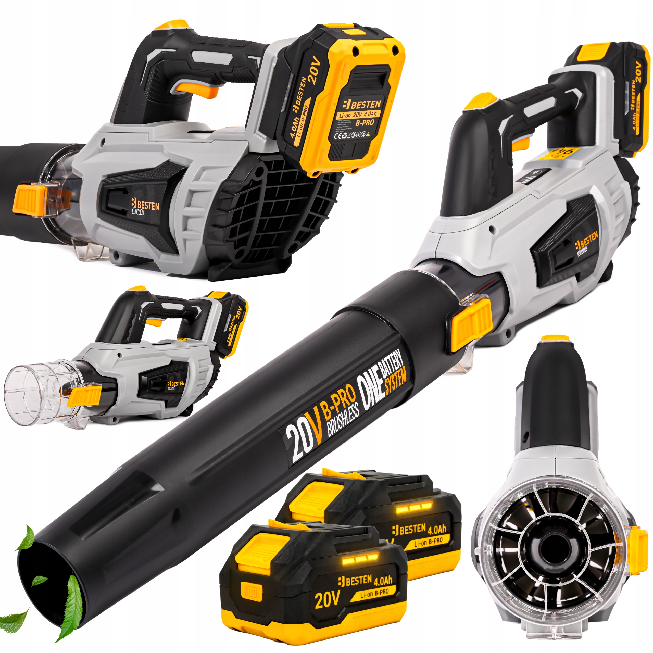 Výkonný Foukač Turbo Pro Zahradní Listí 4.0 Ah 161 km/h Besten