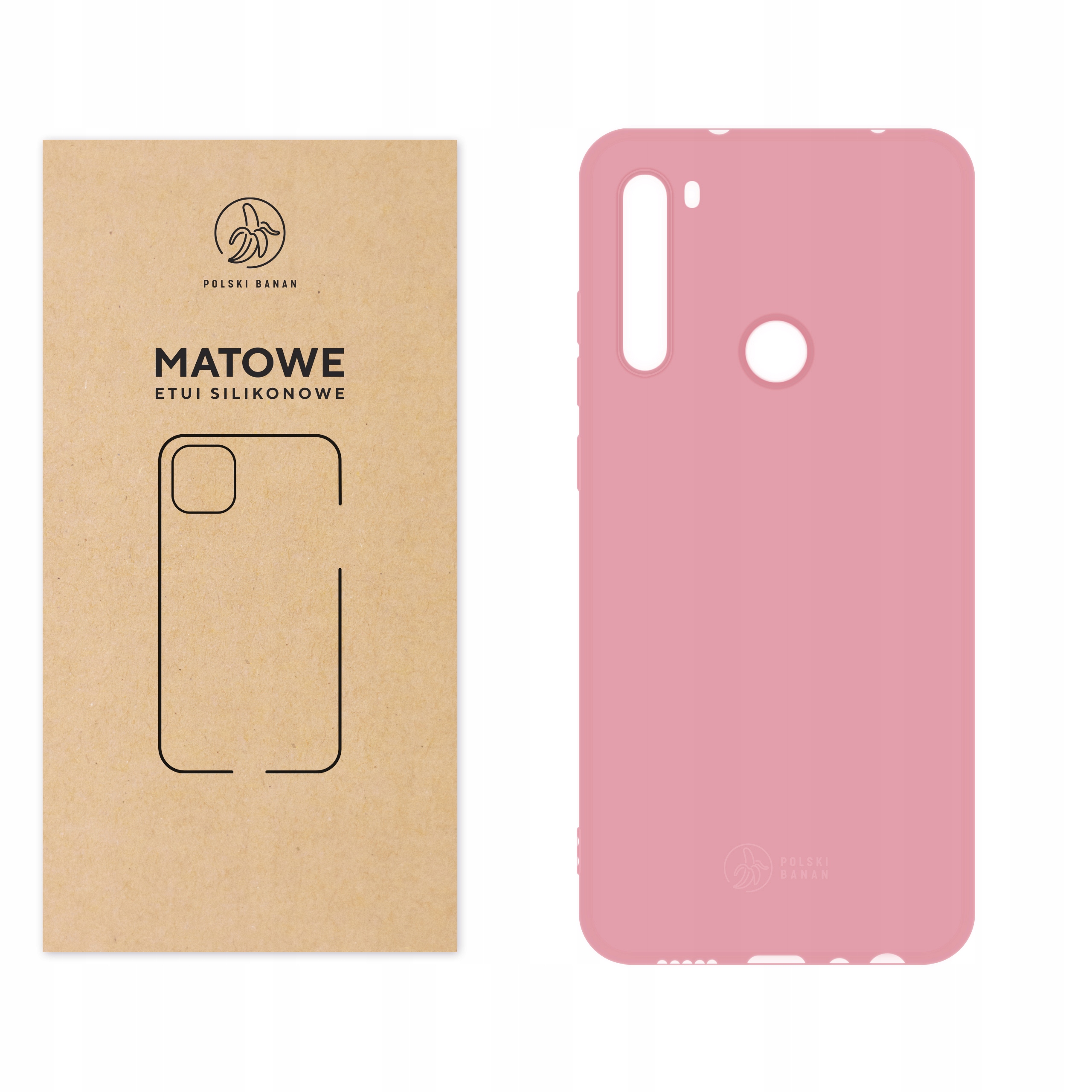 

Etui Matowe do Xiaomi Redmi Note 8T różowe