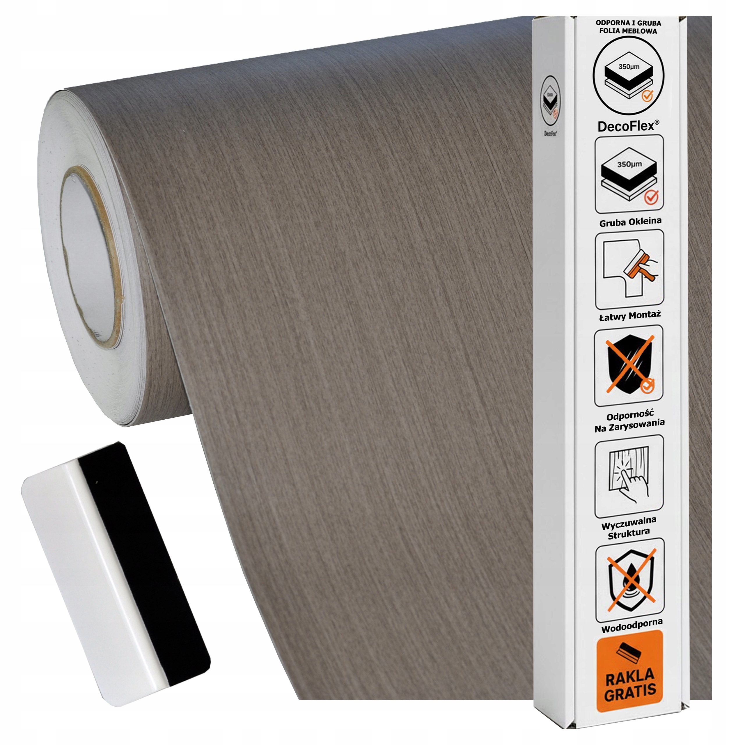 Nábytková dýha Samolepicí 60x400 cm Pracovní deska Dveře Silná struktura Dřevo