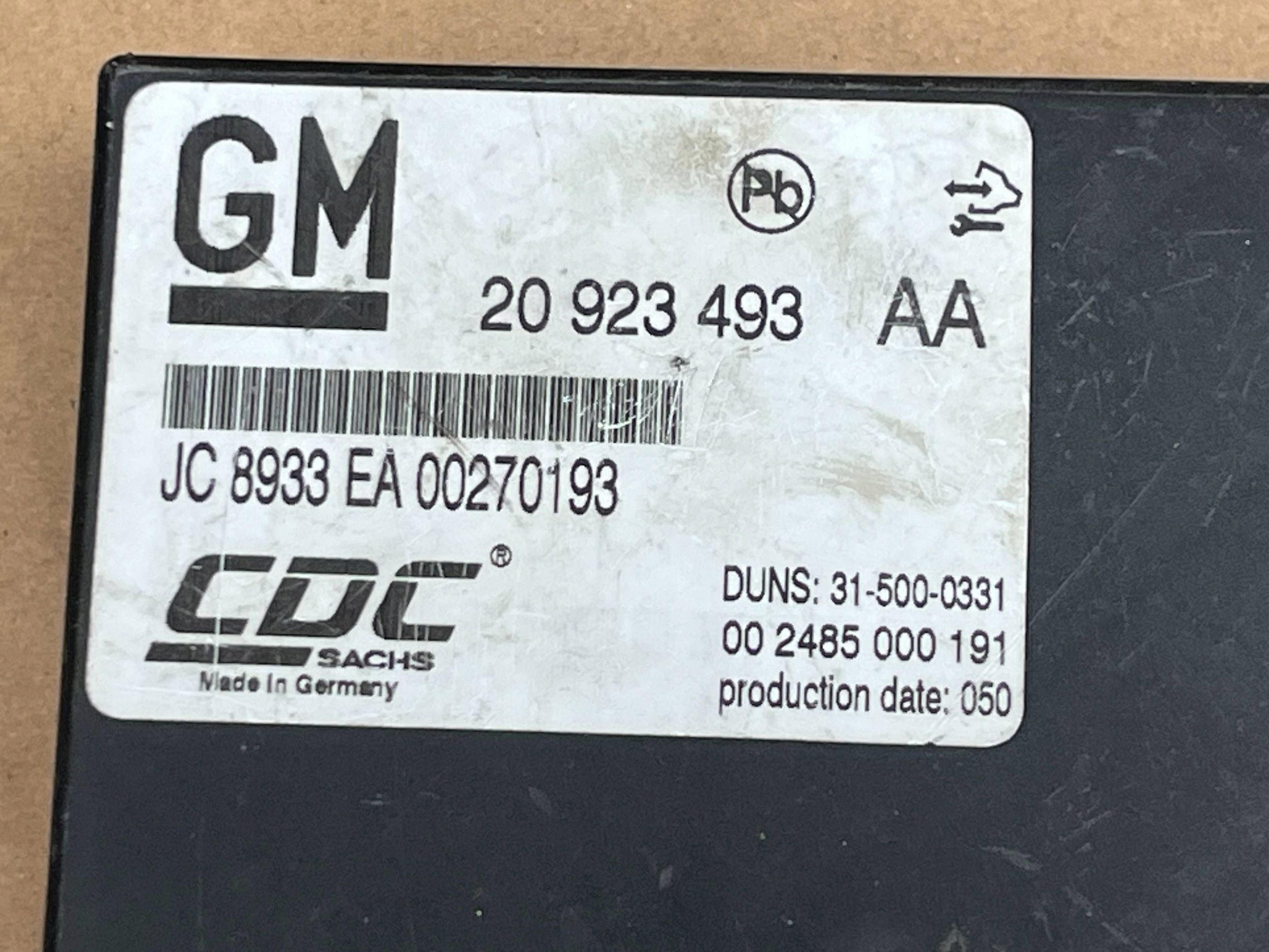 module control unit IDS Opel Insignia A 2.0T 20923493AA !J