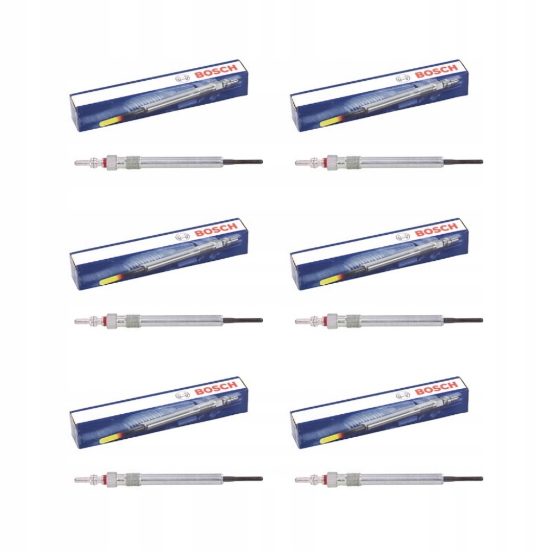 6 x ŚWIEC ŻAROWYCH BOSCH BMW E46 E60 E63 E65 E70 E90 2.5 3.0 D 25d 30d 35d