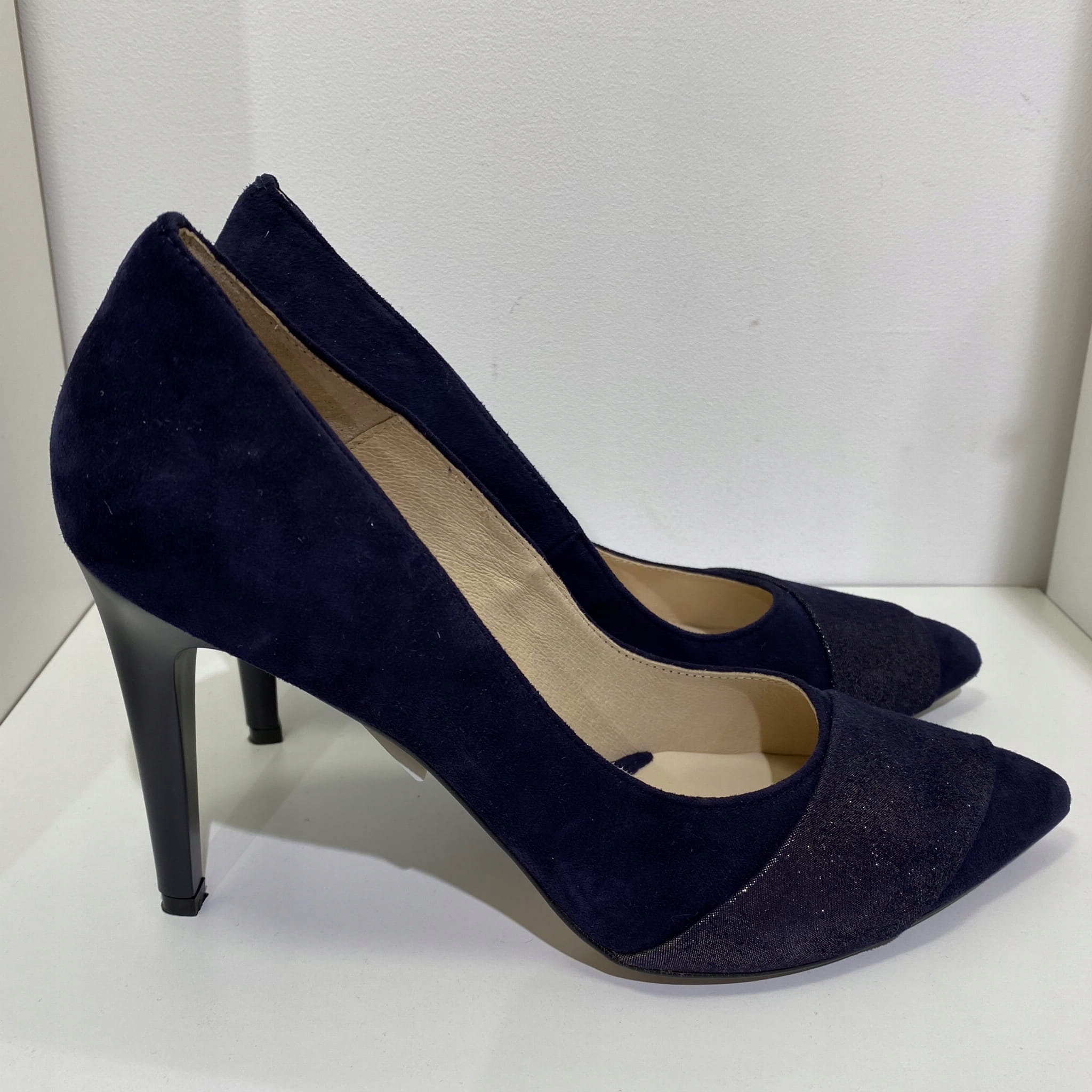 Dámské lodičky Emis kožené ZSAT377/221 Námořnická Modrá 36