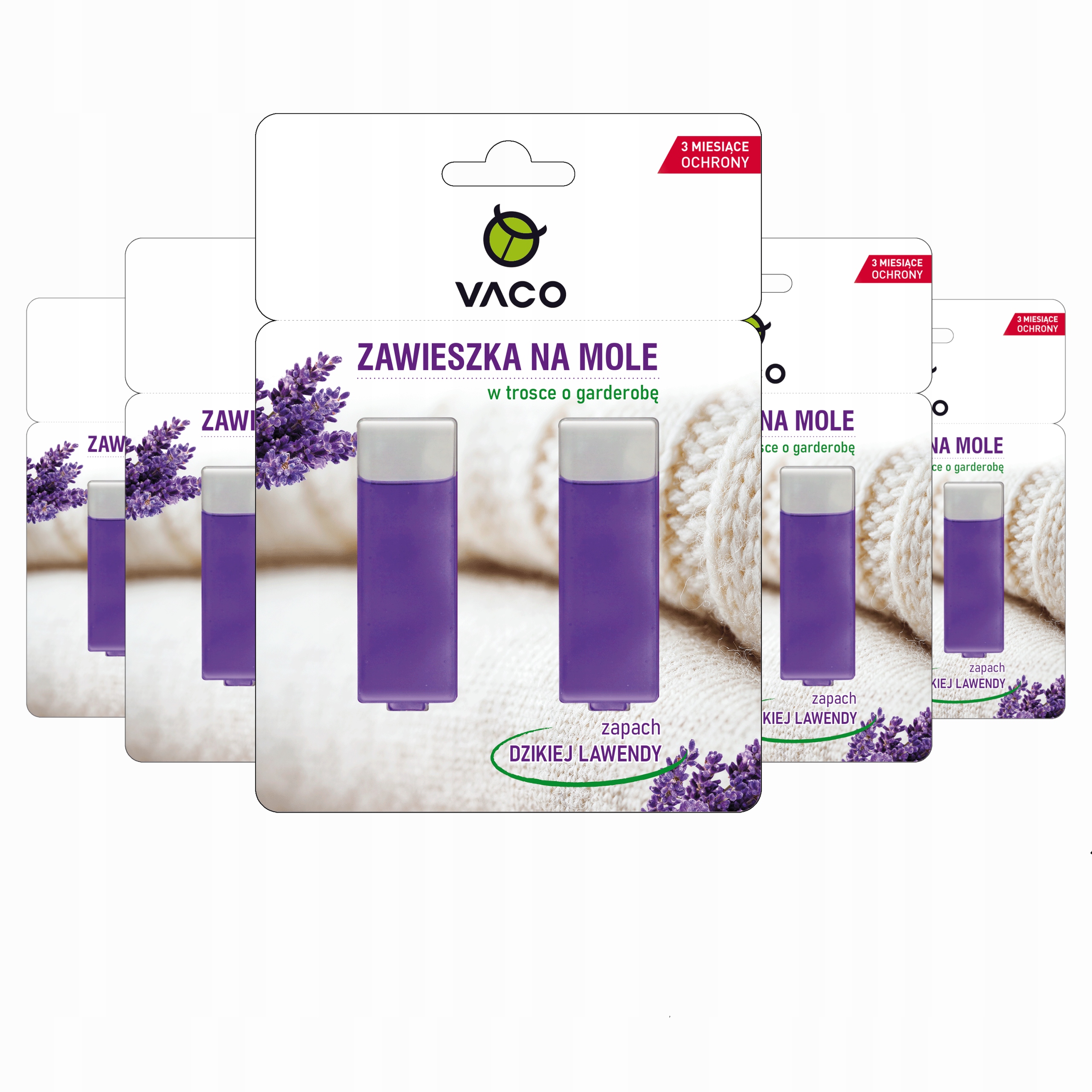 

Vaco Zawieszka na Mole Ubraniowe w żelu Lavender