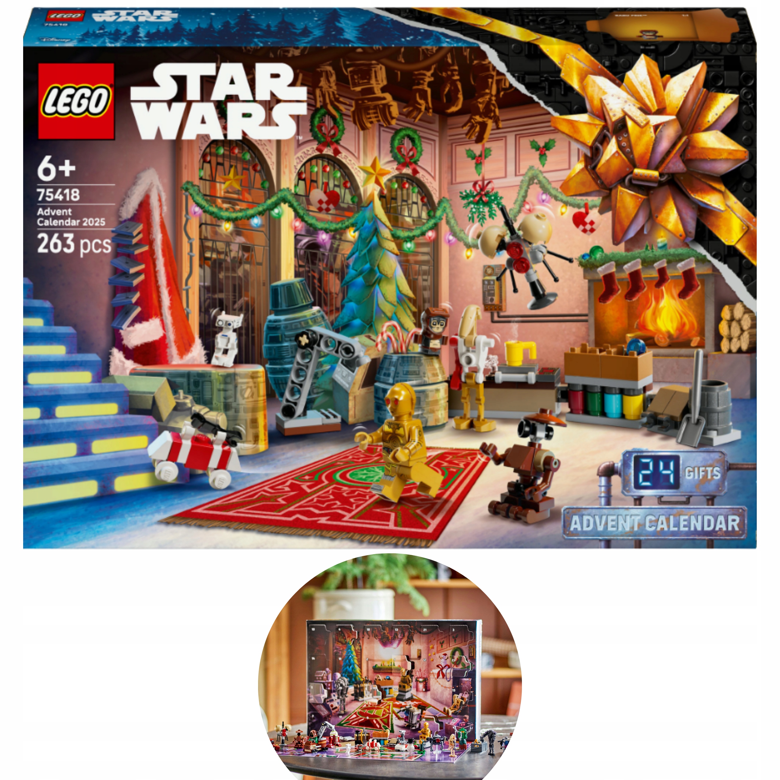 Adventní Kalendář Lego Star Wars 75418 Na Rok 2025 Dárek K Vánocům 24V1