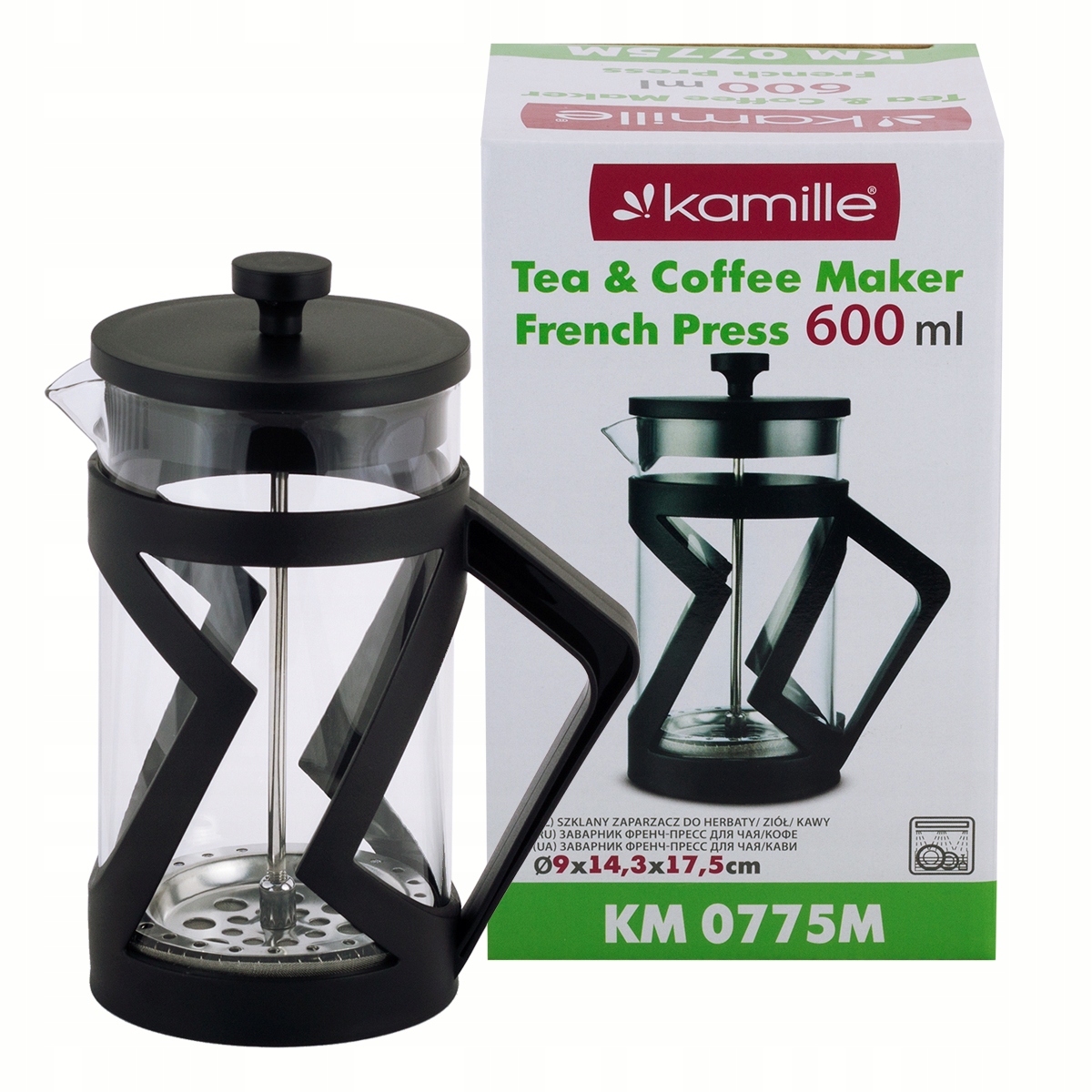 

Szklany Zaparzacz do Herbaty Kawy 600 ml Kamille