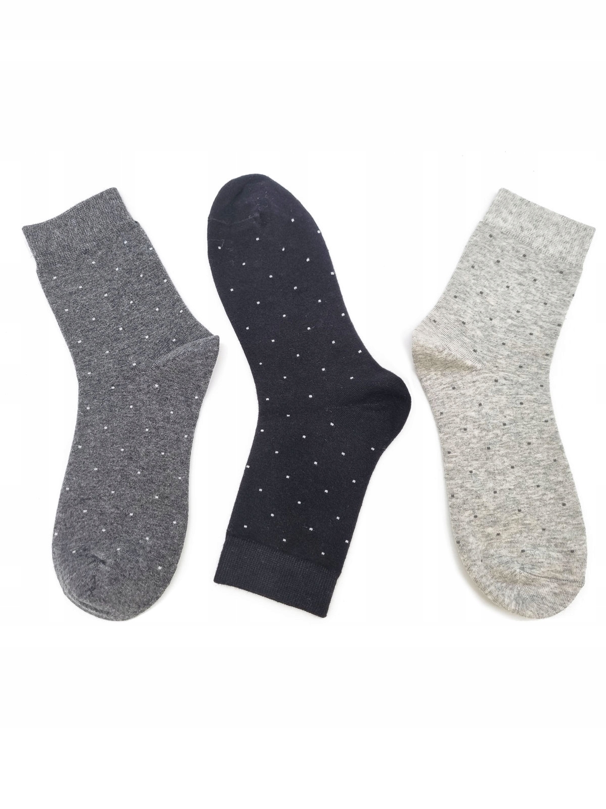 

Skarpetki damskie bawełna groszki 3-pak 35-38